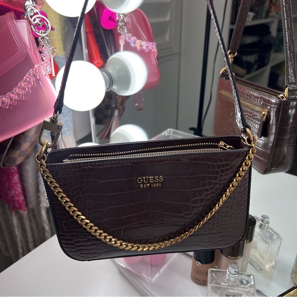 Guess Faux Leather Shoulder Bag - Picture 4 of 7